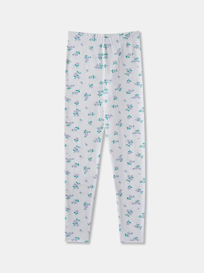 Girls All Over Printed Slim Fit Pull On Legging
