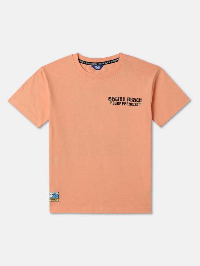 Boys Graphic Print T-shirt with Shorts Fashion Set