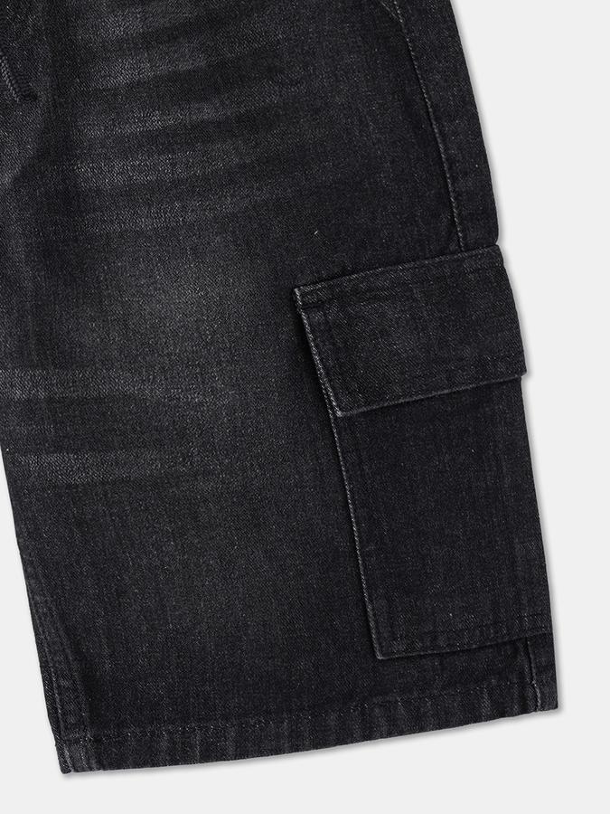 R&B Boys Solid DENIM SHORT image number 3