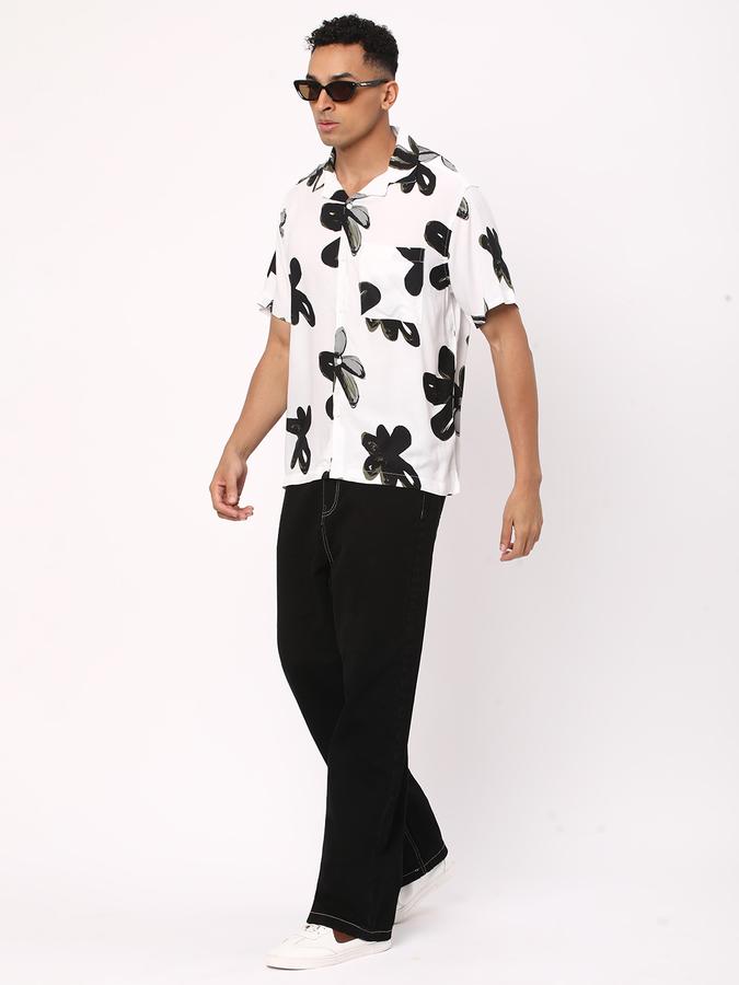Men Floral Print Regular Fit Shirt data-index=