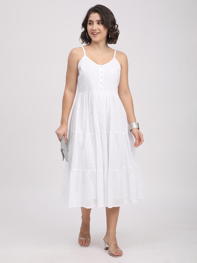 R&B Women A-line Below Knee length Dress image number 1
