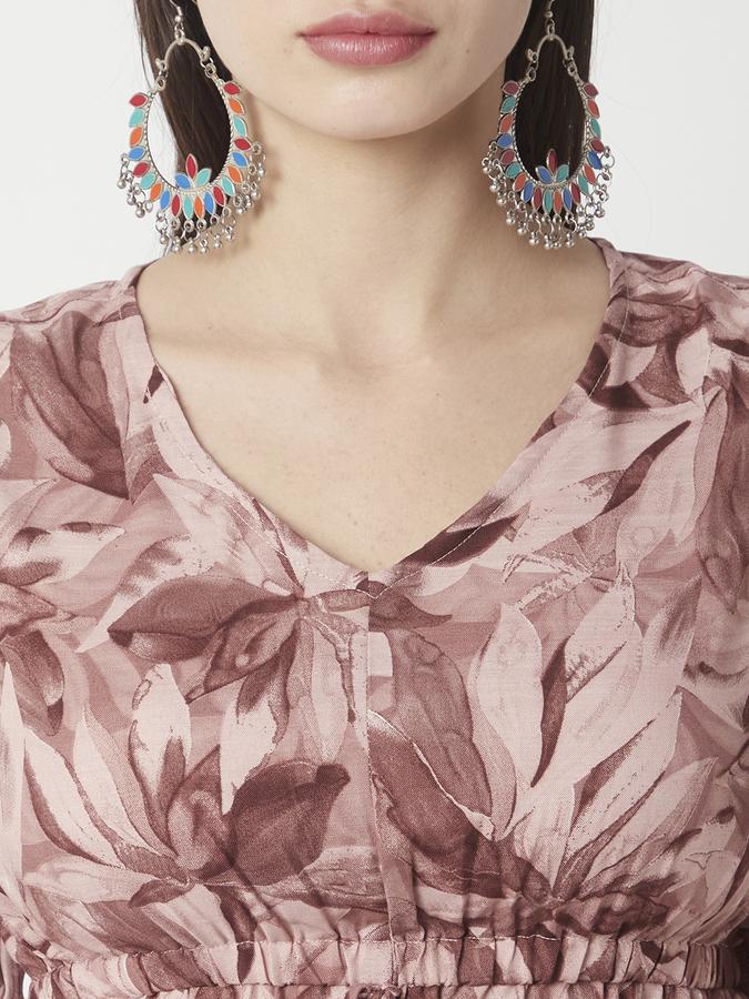 Casual Floral Print Women Top image number 3