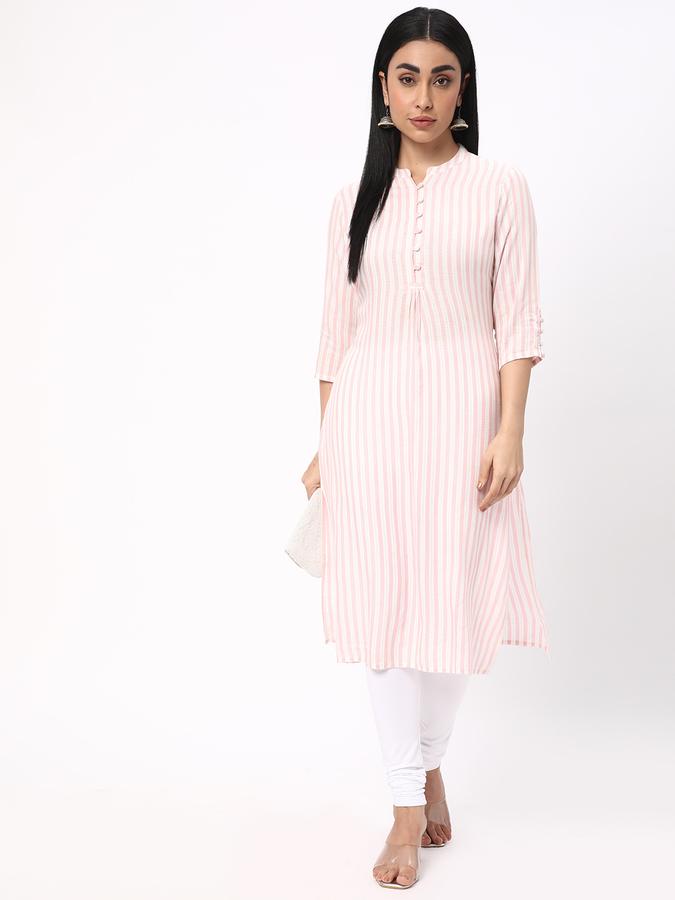 R&B Women Pink Kurtas image number 1