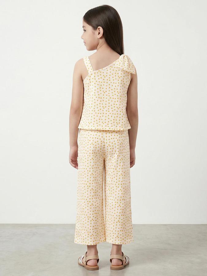 R&B Yellow Pure Cotton Girl Clothing Set