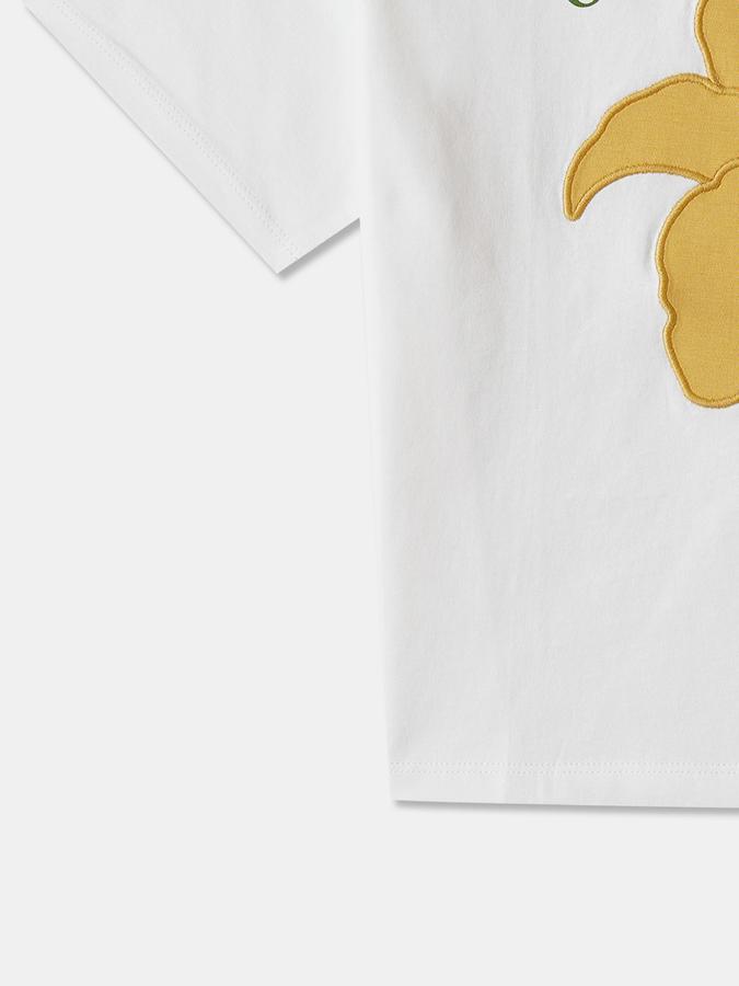 Girls Cotton Regular Fit Crew Neck Graphic T-shirt