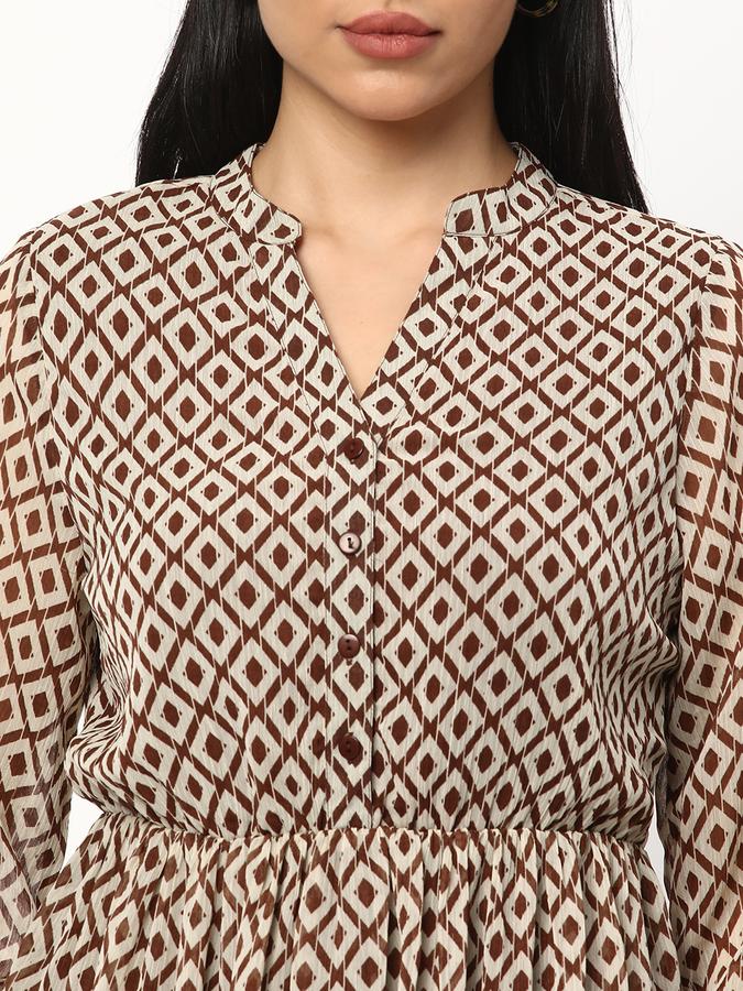 Women Printed A-line Dress image number 3