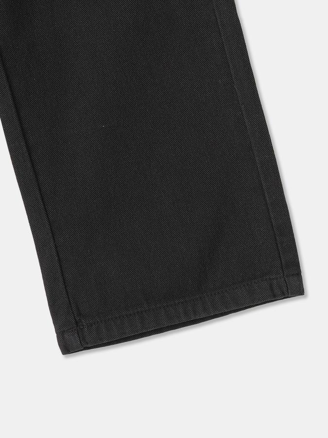 Girls Cotton Wide Leg Drawstring Waist Solid Pants