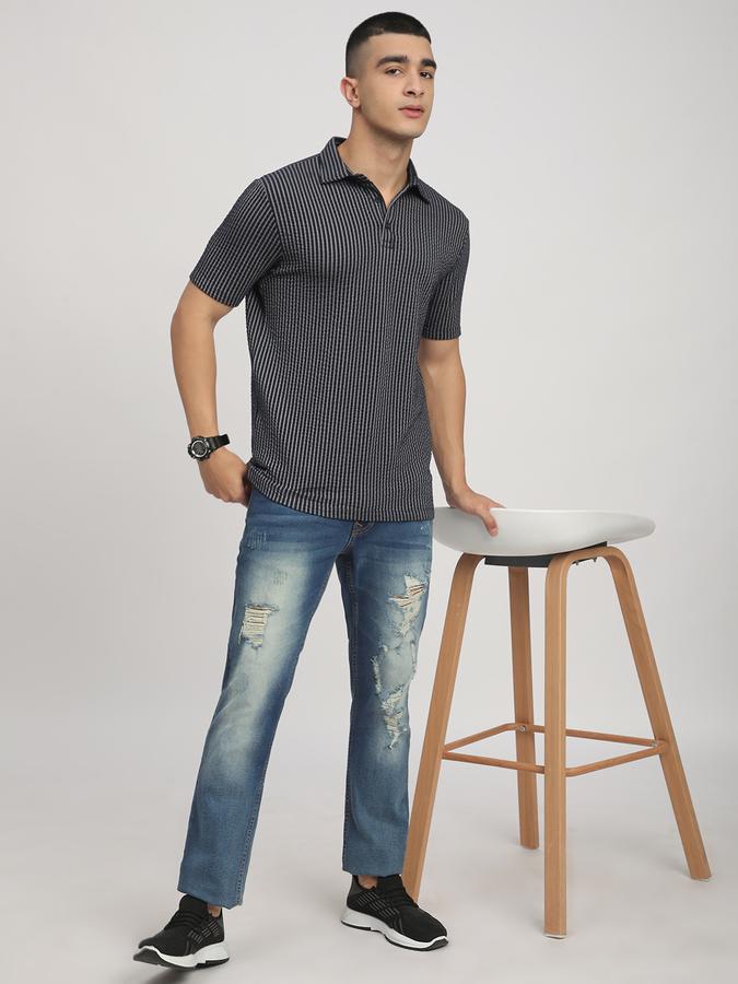 Printed Men Polo Neck T-Shirt image number 1