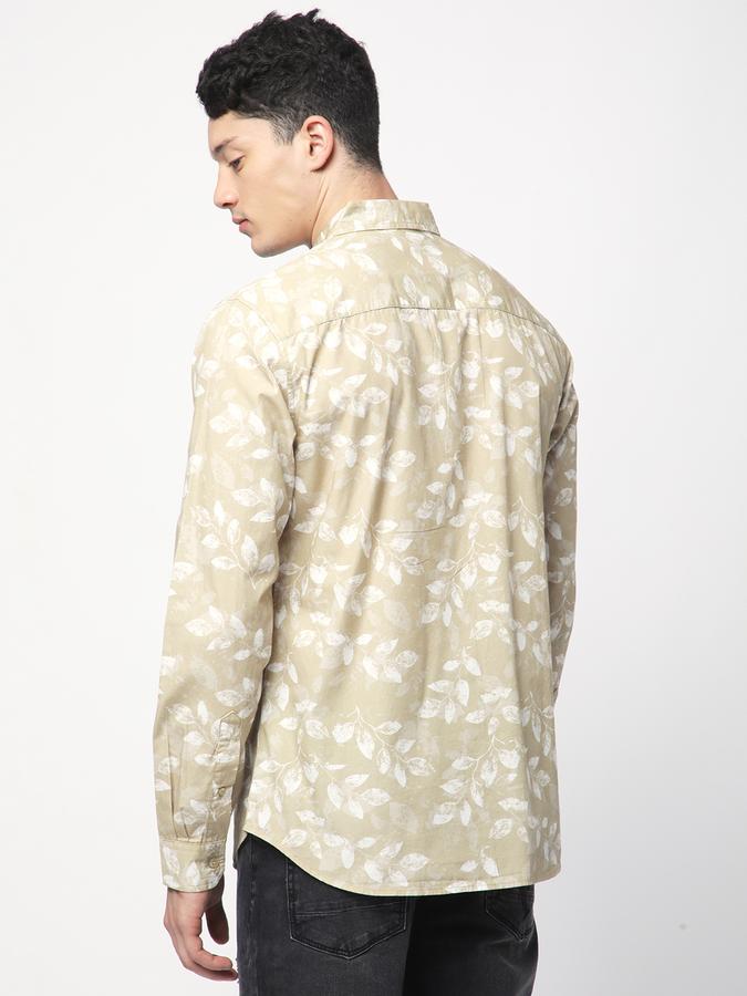 R&B Men's Sand Printed Shirt
