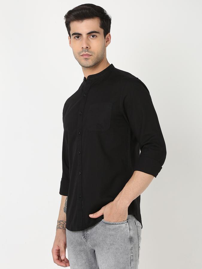Men Regular Fit Shirt Mandarin Collar image number 1