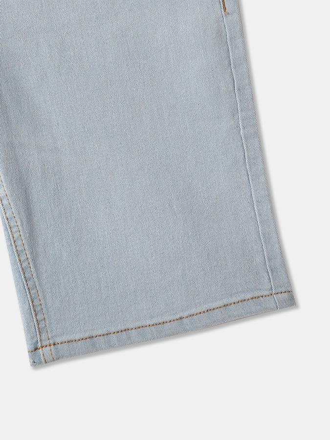 Boys Denim Relaxed Fit Elastic Waist Drawstring Shorts