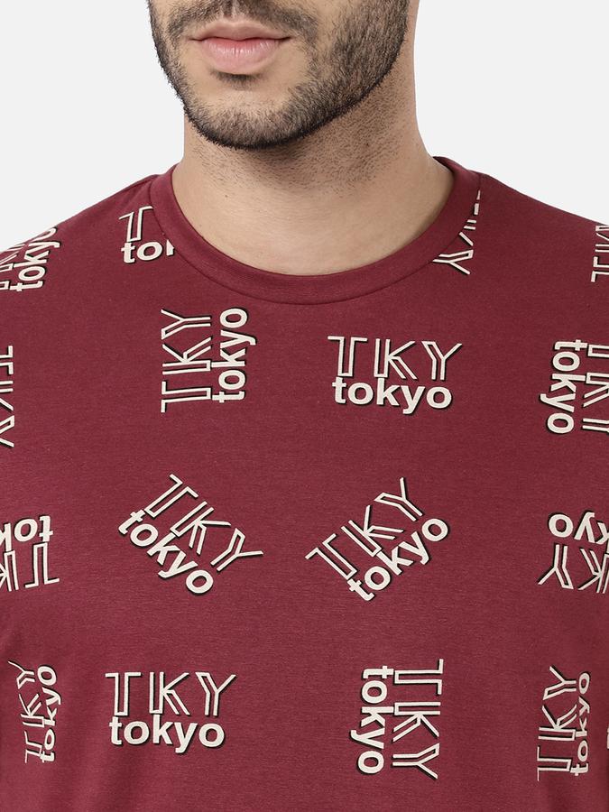 R&B Men Maroon T-Shirts image number 3