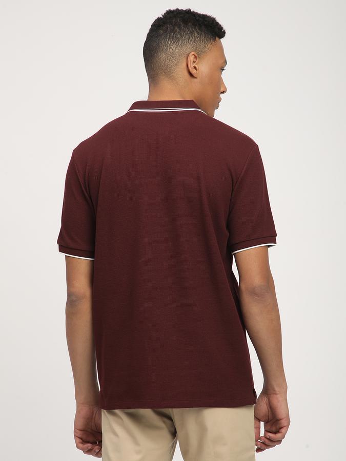 Men Polycotton Slim Fit Polo Neck Solid T-shirt