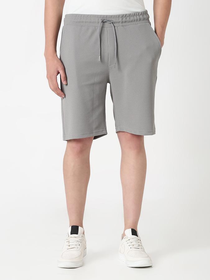 Solid Men Casual Shorts image number 1