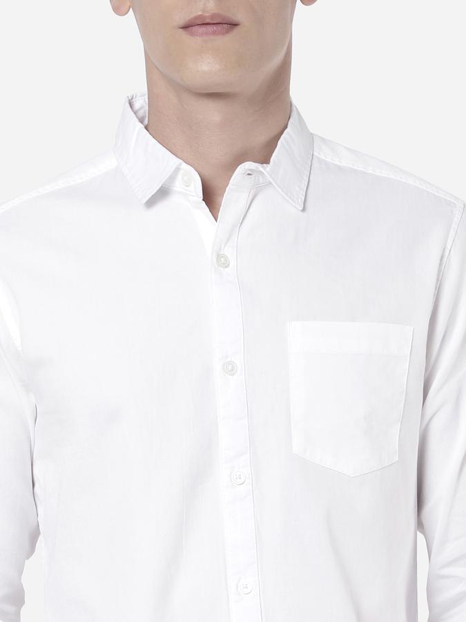 R&B White Men Casual Shirts image number 3