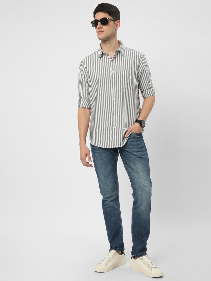 Men Striped Regular Fit Shirt image number 1