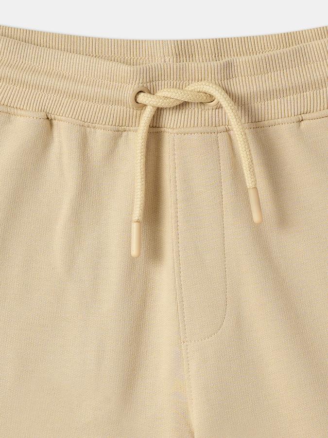 Boys Cotton Relaxed Fit Drawstring Waist Clean Hem Shorts