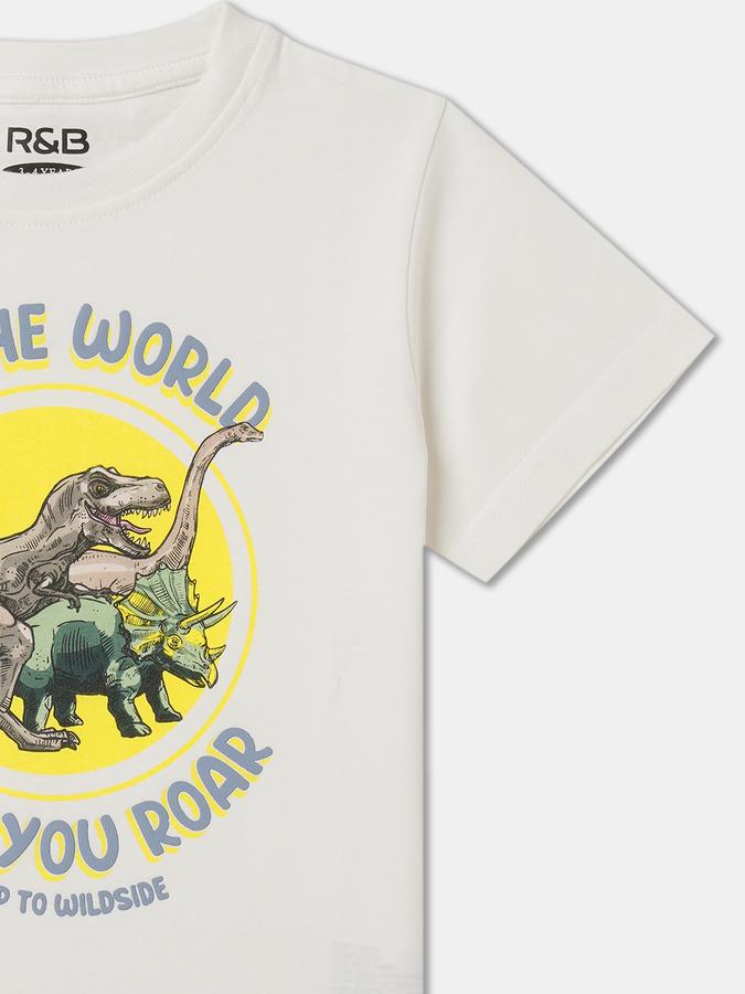 Boys Graphic Print Pure Cotton Regular T Shirt image number 2