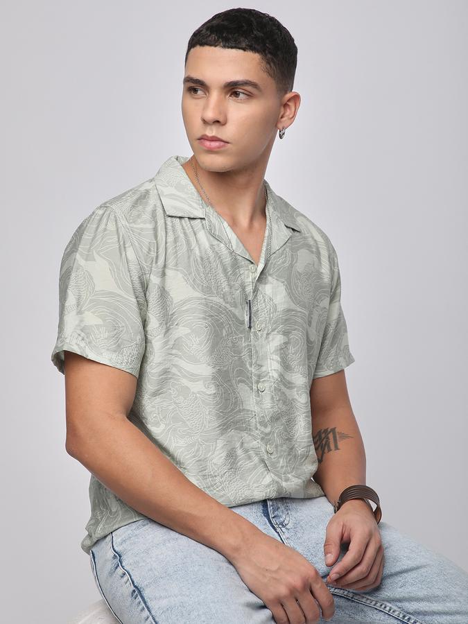 R&B Men Printed Casual Shirt