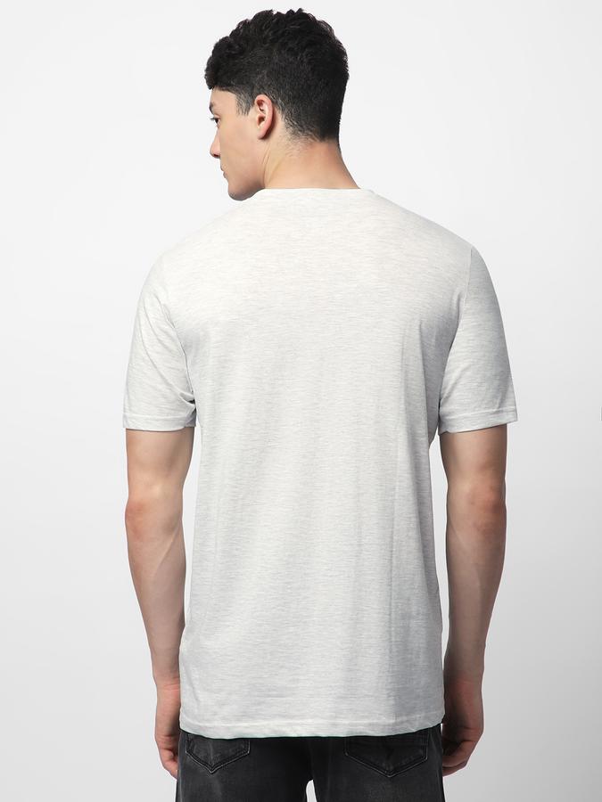 R&B MEN'S Solid T-Shirt with Crew Neck and Short Sleeves image number 2