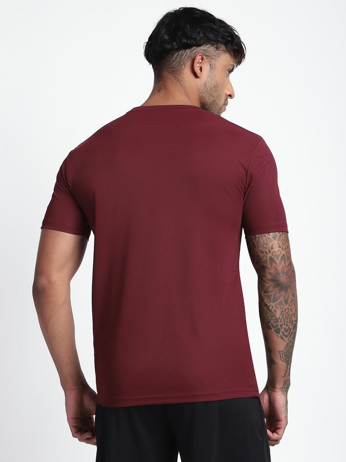 R&B Men's Plum Printed T-Shirt