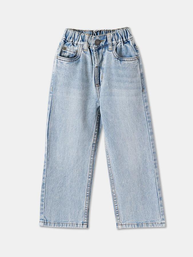 R&B Boys Light Blue Regular Fit Mid-Rise Jeans