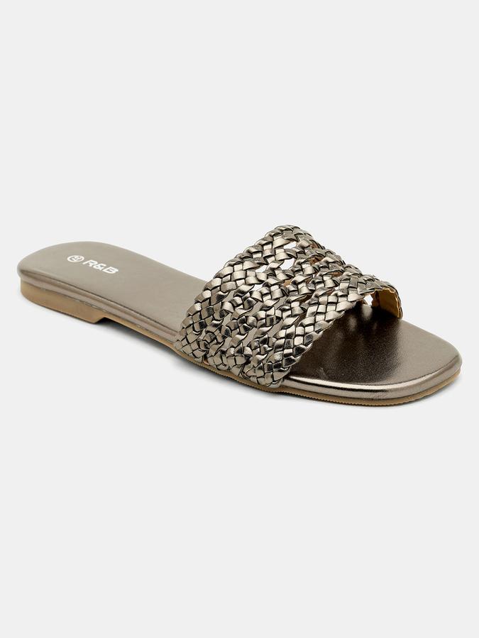 Open-Toe Slip-On Flat Sandals image number 2