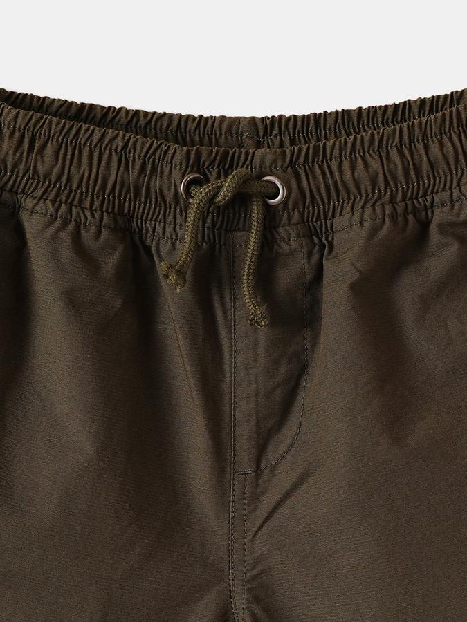 Boys Cotton Regular Fit Mid Waist Woven Shorts