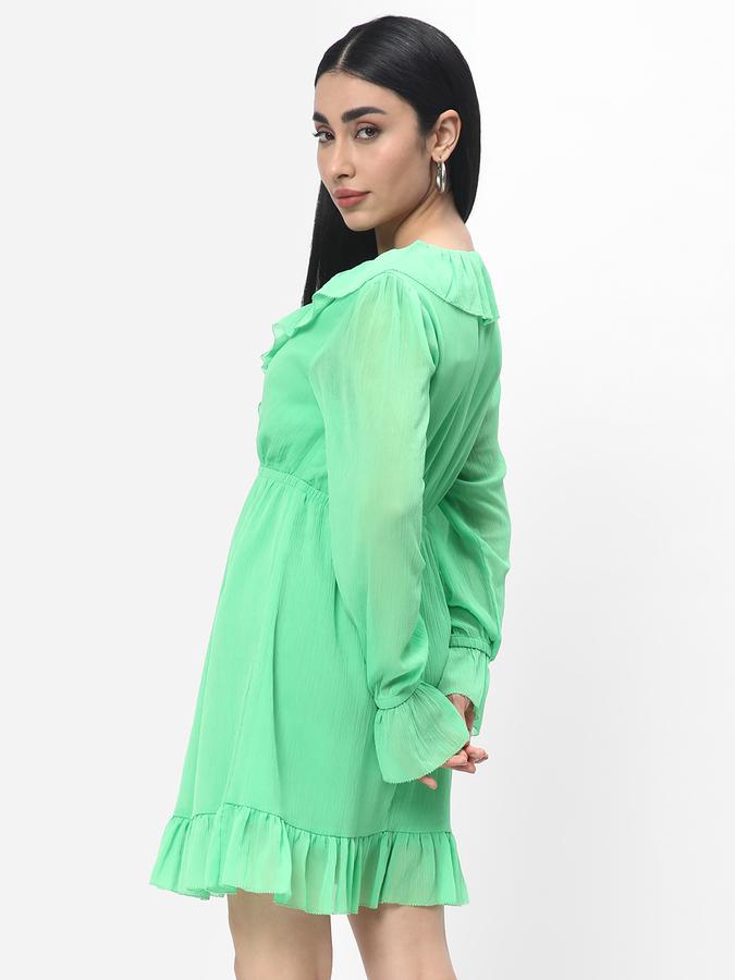 R&B Women's Ruffled Short Dress image number 2
