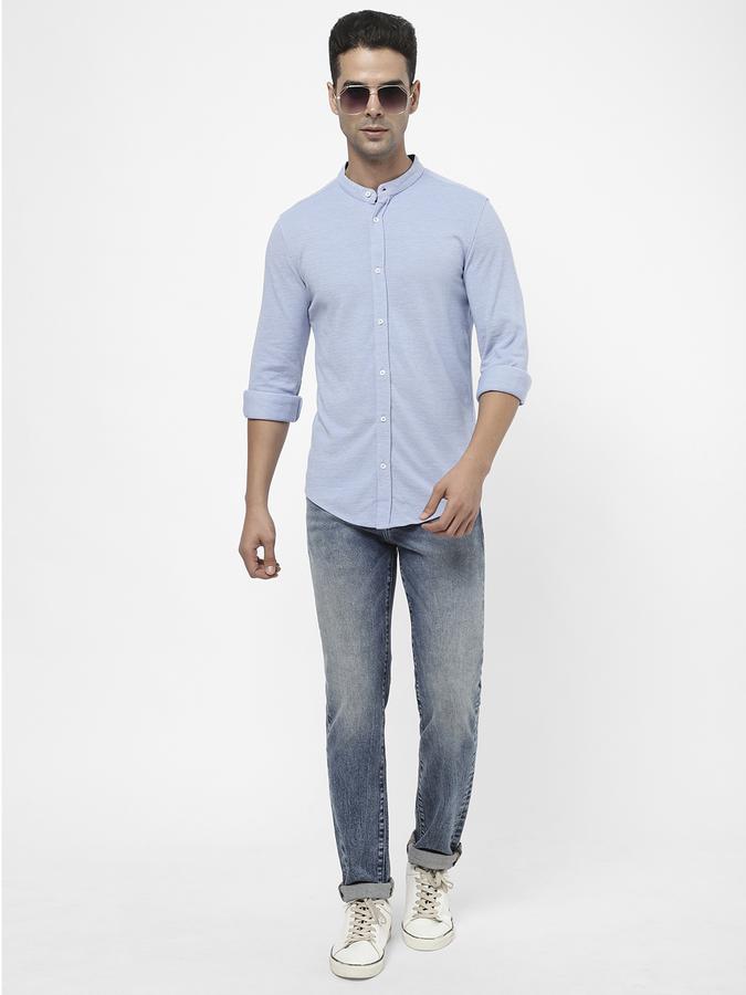 R&B Blue Men Casual Shirts image number 1