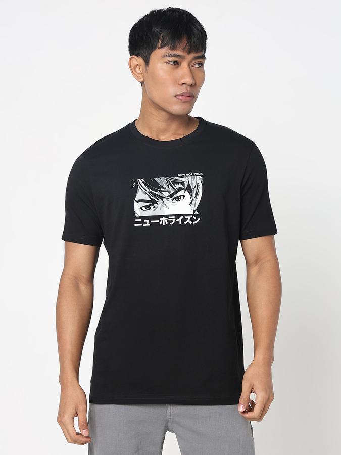 Printed Men Round Neck T-Shirt image number 1