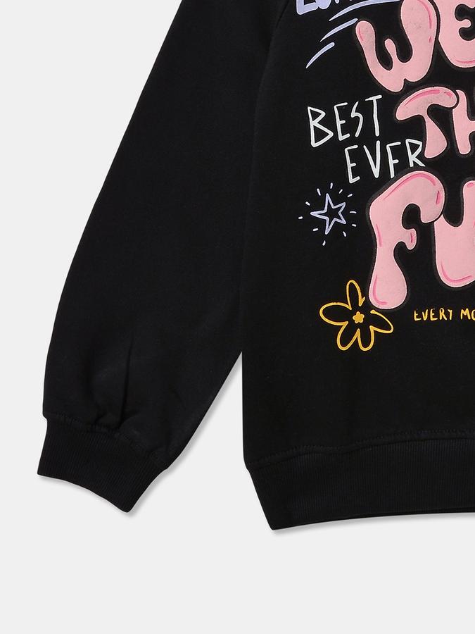 Full Sleeve Graphic Print Girls Sweatshirt image number 3