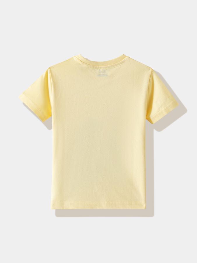 Boys Cotton Regular Fit Crew Neck Graphic T-shirt