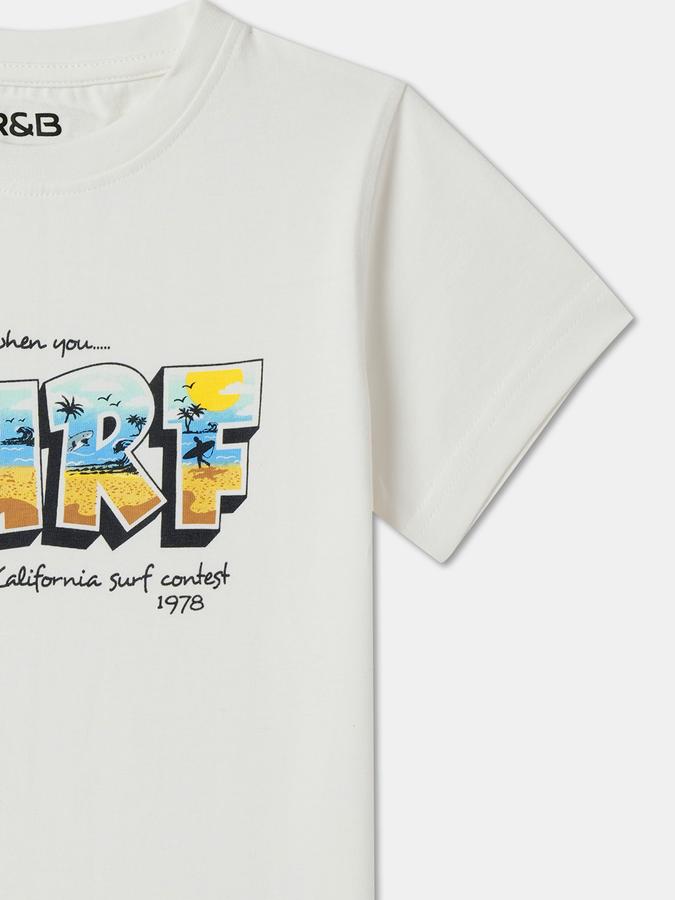 Boys Printed Pure Cotton Regular T Shirt image number 2