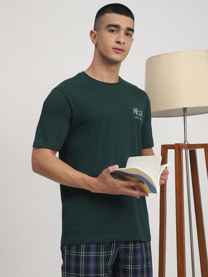 Men Polyester Regular Fit Drawstring Printed Shorts