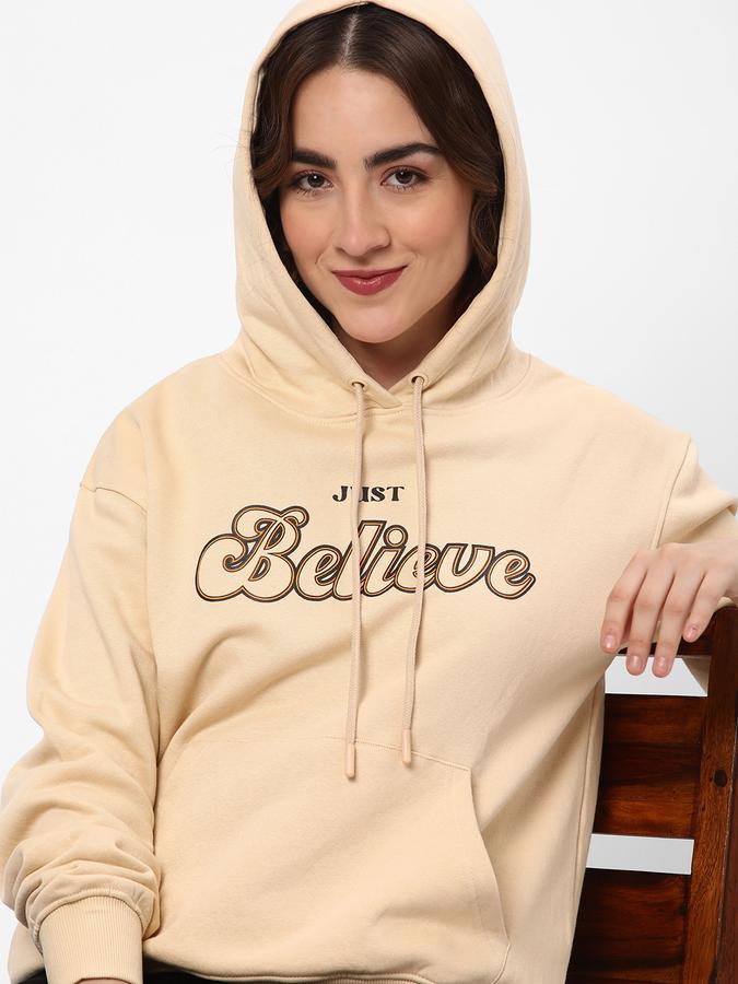R&B Women Beige Sweatshirts