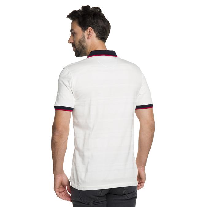R&B Polo Collar White Polo T-Shirt image number 3