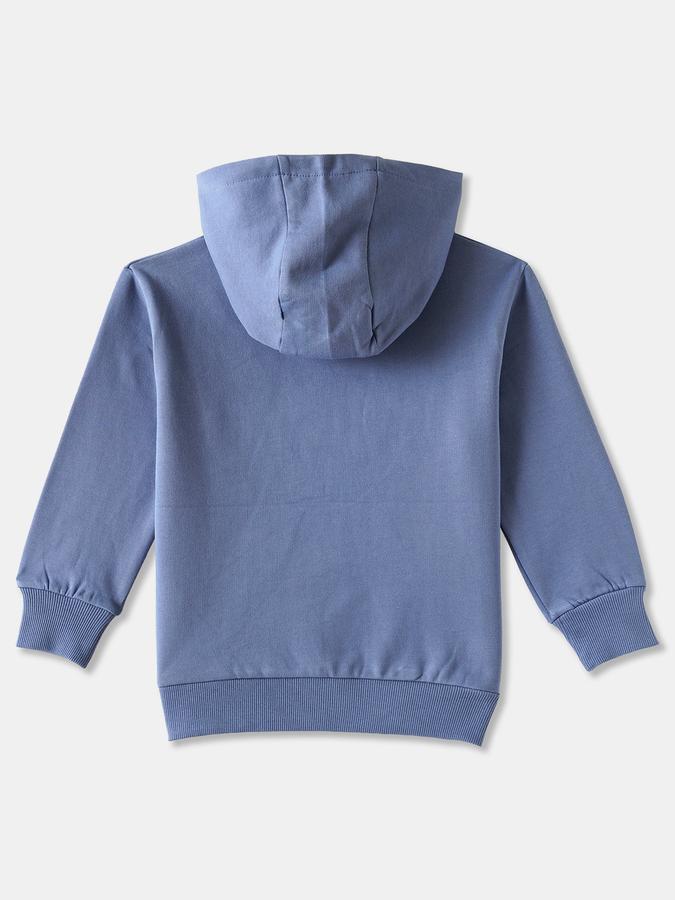 Boys Cotton Relaxed Fit Hooded Appliqu&eacute; Hoodie