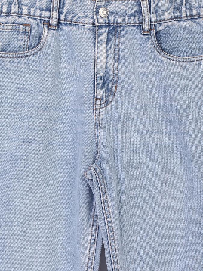 R&B Boys Blue Regular Fit Pure Cotton Mid Rise Jeans