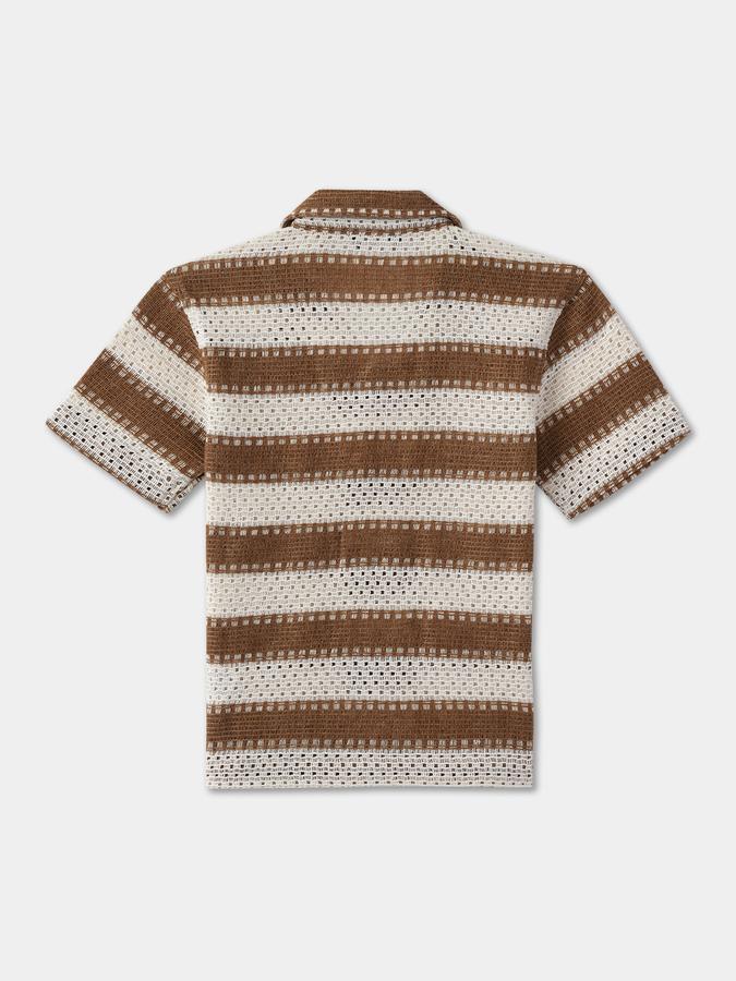 Boys Regular Fit Short Sleeve Camp Collar Shirt