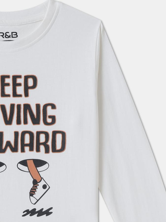 R&B BOYS PRINTED REGULAR GRAPHIC TEE image number 2
