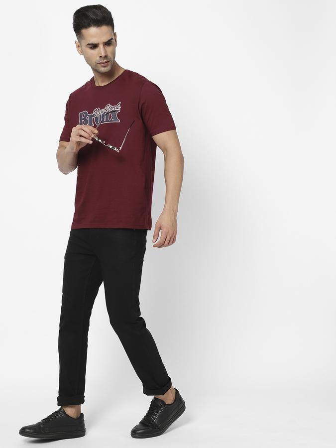 R&B Men Maroon T-Shirts image number 1