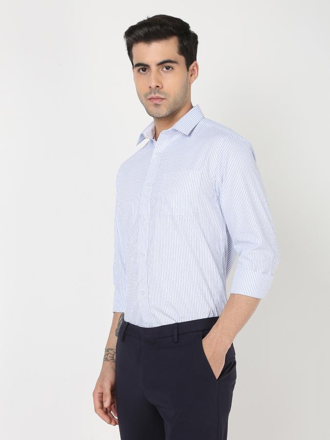 Men Pin Striped Slim Fit Shirt image number 1