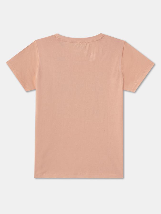 Girls Regular Fit Short Sleeve Crew Neck T-Shirt