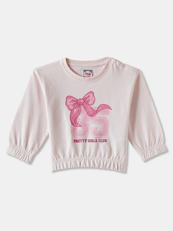 R&B Girls' Pink Printed Co-ord Set