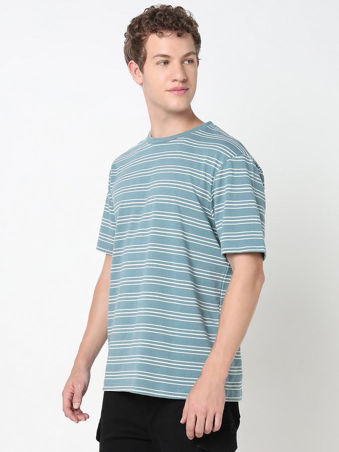 R&B MEN'S YOUNG MEN Short Sleeve STRIPE TEE - RELAX FIT image number 1