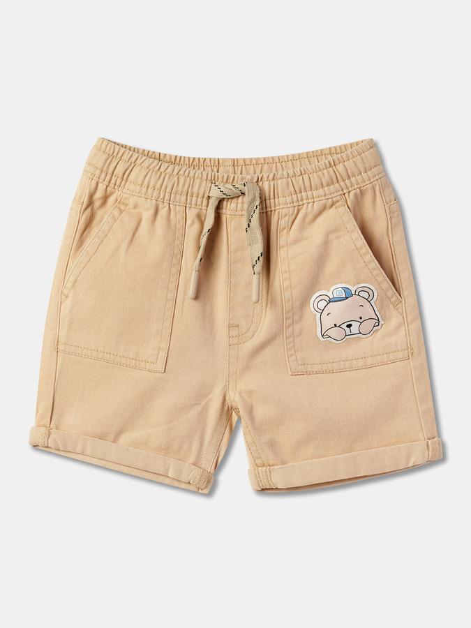 Boys Regular Fit Shorts with Drawstrings