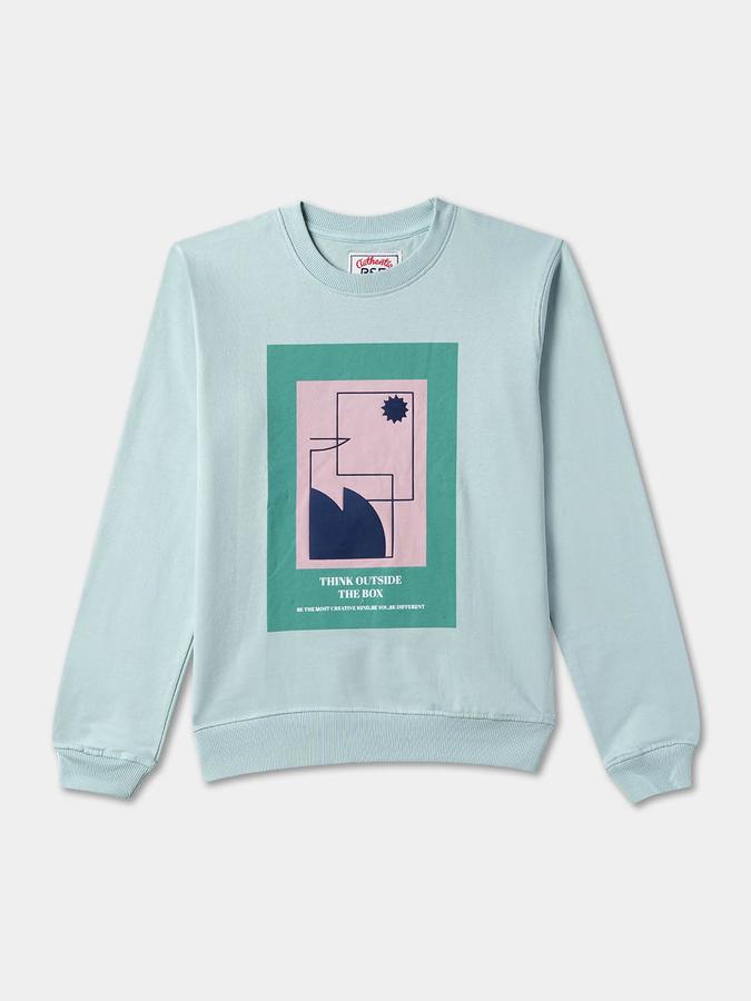 Boys Relaxed Fit Full Sleeve Crew Neck SweaT-Shirt