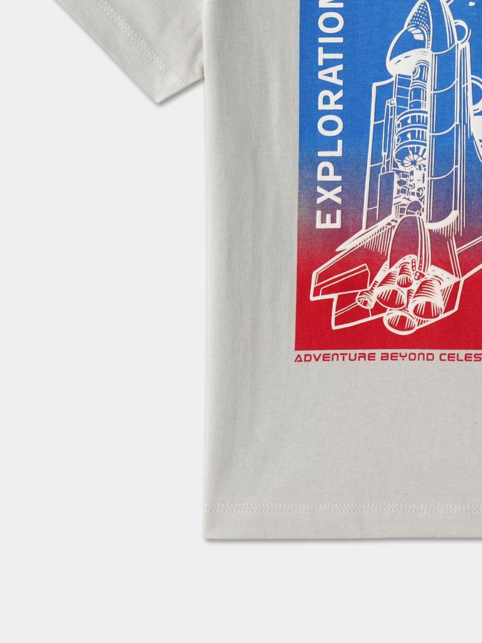 R&B BOYS PRINTED REGULAR GRAPHIC TEE image number 3