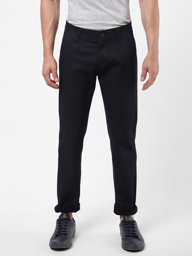 R&B Blue Men Casual Trousers image number 0